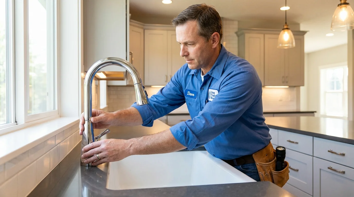 Kitchen faucet installation by Johns Plumbing LLC in Tampa