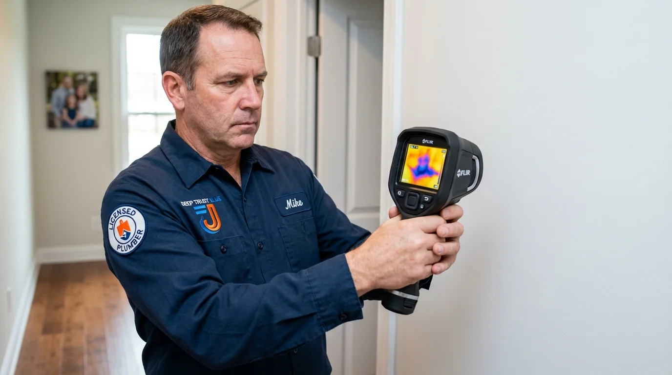 Thermal imaging leak detection by Johns Plumbing LLC in Tampa